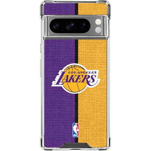 NBA Los Angeles Lakers Canvas Google Pixel 8 Pro Clear Case